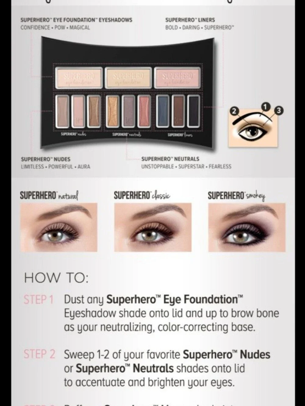 IT Cosmetics Superhero Eyeshadow Palette - Neutral Shades (NWT)